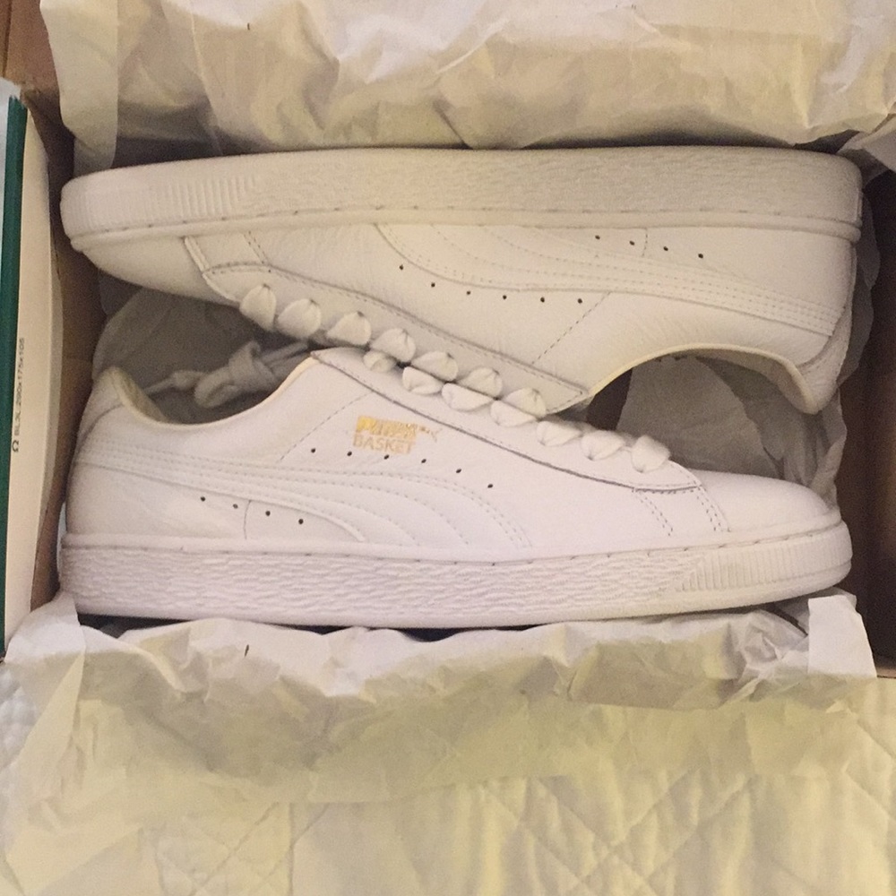 Puma Basket Classic White Size 7.5